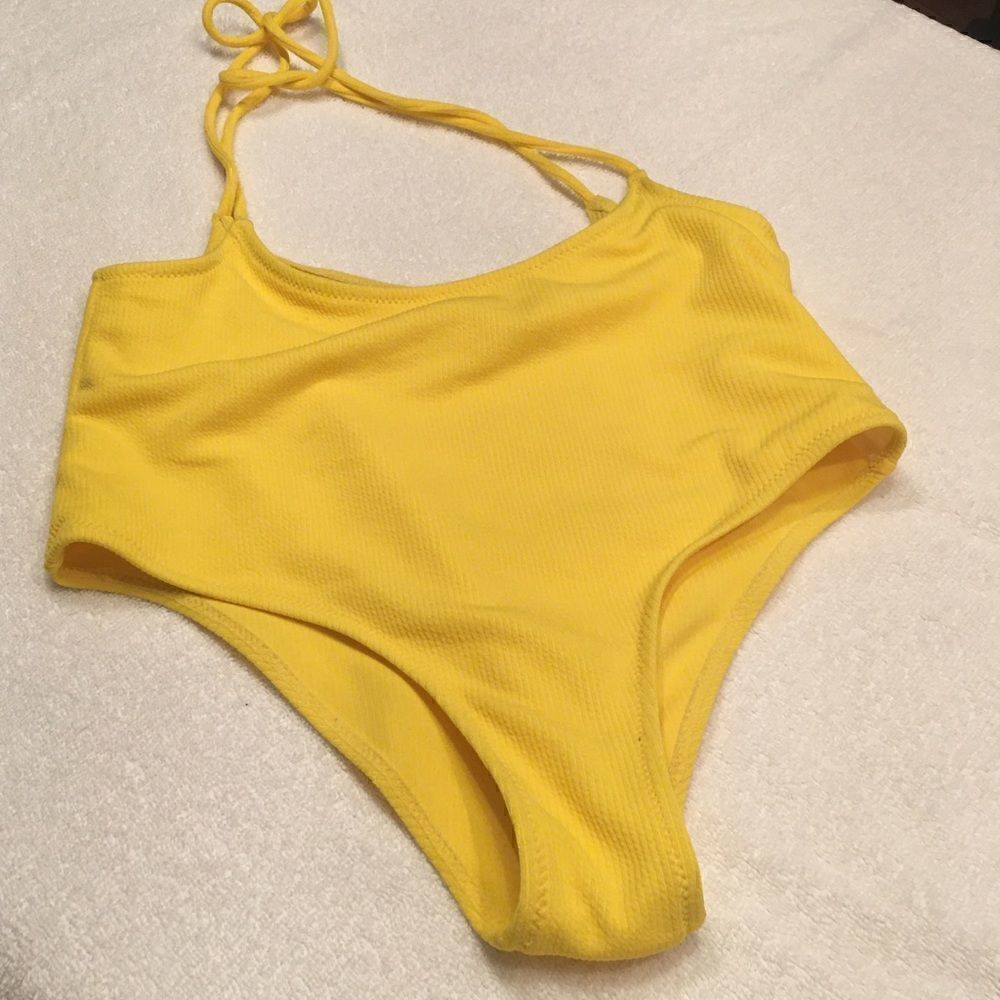 Zaful Swim yellow swimsuit bottoms size 6